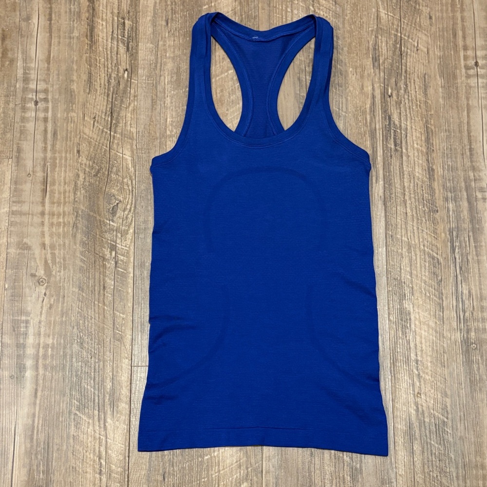 Lululemon Athletica swiftly teck Blue Racerback Tank Top